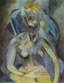 Junge Frau 1909 kubistisch